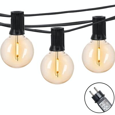 Cordon lumineux de 7,5 m avec 25 lampes LED