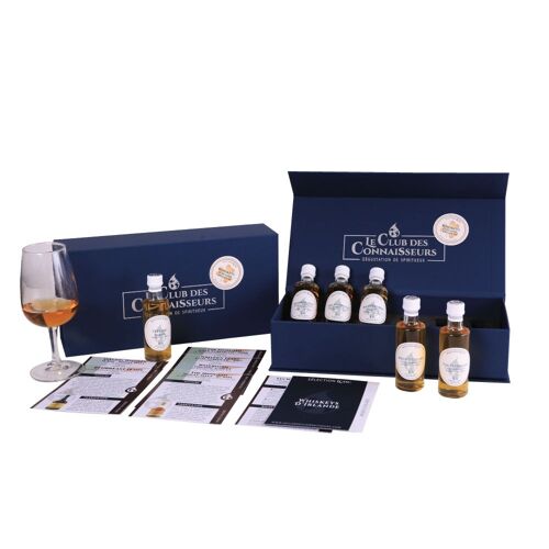 Coffret Dégustation Whisky d'Irlande PREMIUM - 6 x 40 ml Fiches de Dégustation Incluses - Coffret Cadeau Premium Prestige - En Solo ou en Duo