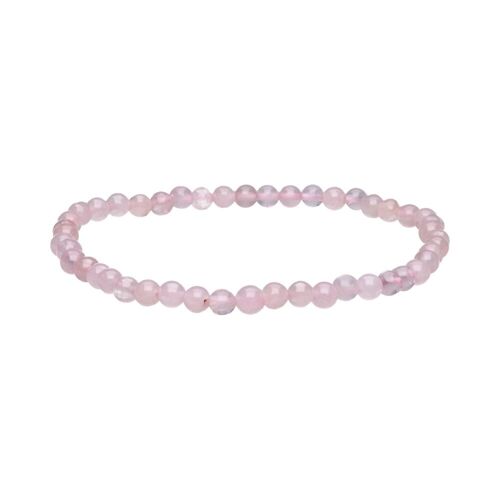 Pulsera de Cuarzo Rosa 4mm