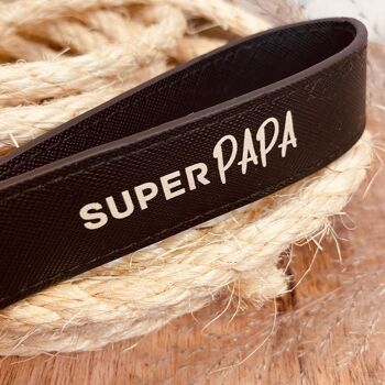 Porte-clés lanière - super papa 4