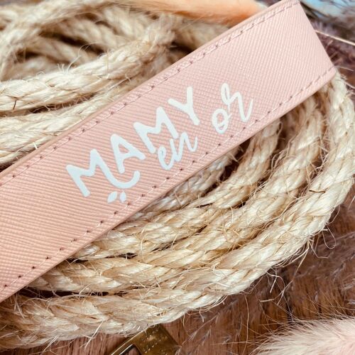 Porte-clés lanière - mamy en or