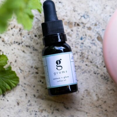 restore + glow coffee oil - 100% upcycled facial oil