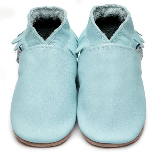 Baby Moccacins with Suede or Rubber Sole - Blues