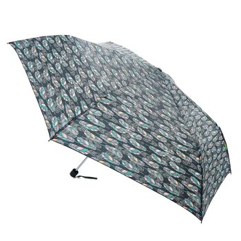 Mini Parapluie Pliable Eco Chic Plume Noire 1