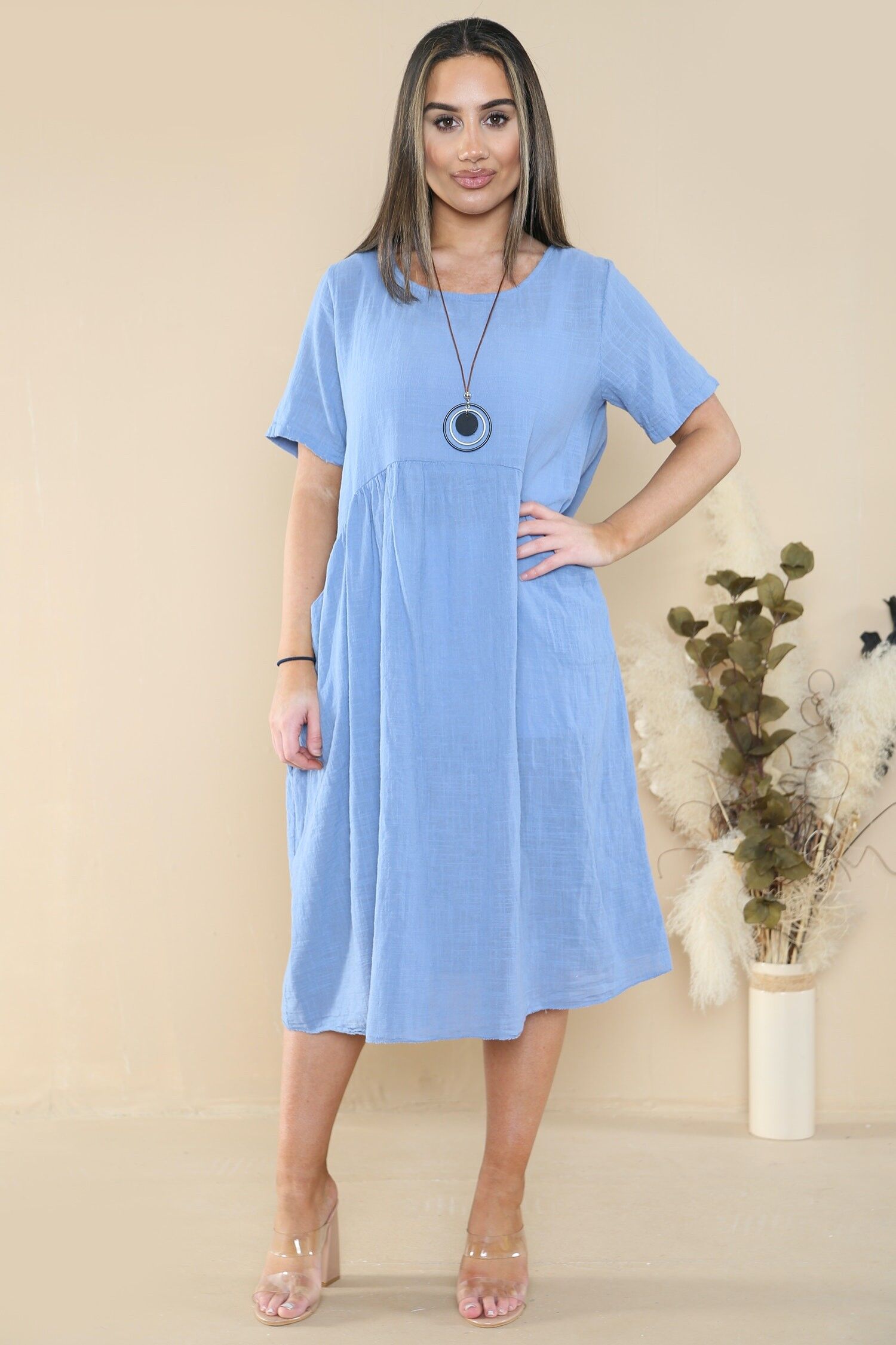 Lightweight midi dress best sale