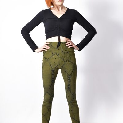 Selena Reclaimed Leggings, Yoga & Sports Pants_ Bohemian Eco-friendly Pants, leggings