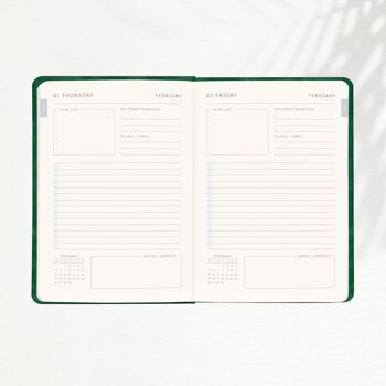 AGENDA DE MI-ANNÉE A5 – JOUR PAR PAGE 2