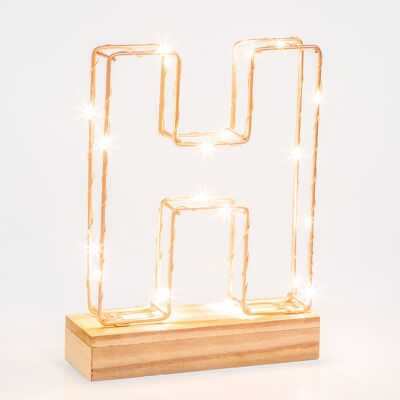 Letter Light - H