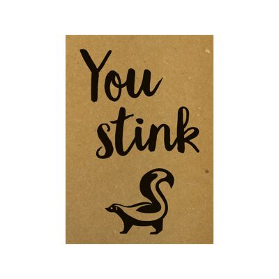 Postcard You stink