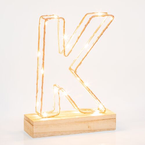Letter Light - K