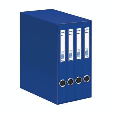Oficolor module with 4 blue folio size folders