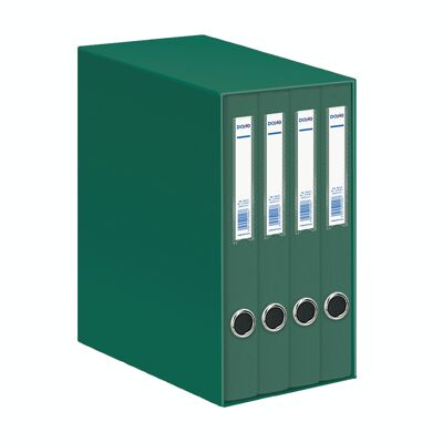 Oficolor module with 4 green folio size folders