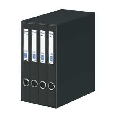 Oficolor module with 4 black folio size folders