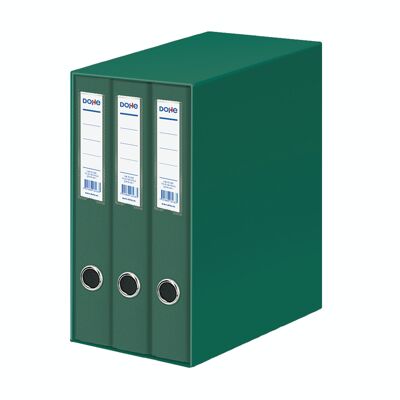Oficolor module with 3 green folio size folders