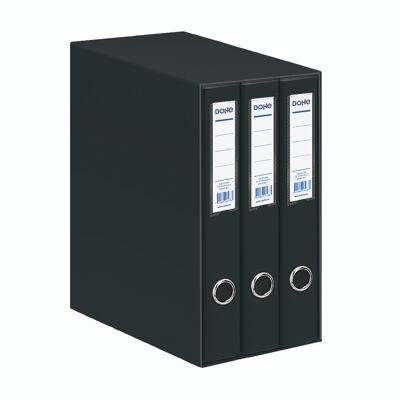 Oficolor module with 3 black folio size folders