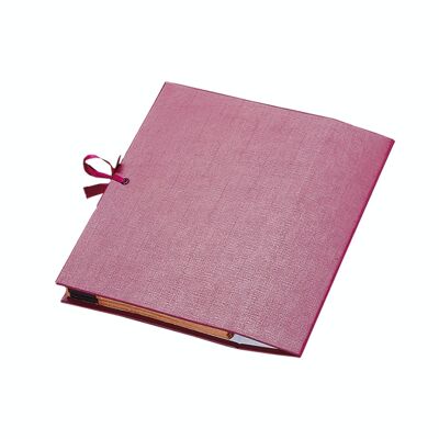 Burgundy Quarter Folio Accordion Folder