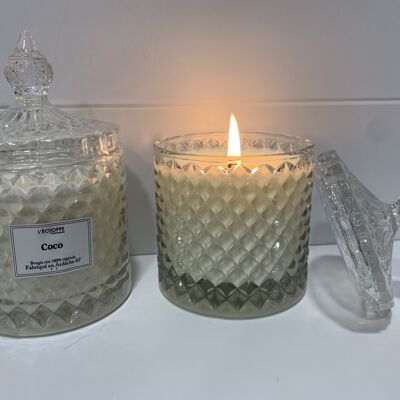 SCENTED CANDLE COCO BONBONNIERE 200 G OF 100% VEGETABLE WAX SOA