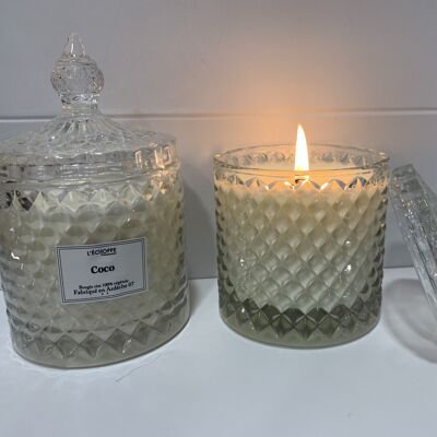 SCENTED CANDLE COCO BONBONNIERE 200 G OF 100% VEGETABLE WAX SOA