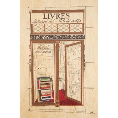 Cartolina di legno - libri delle icone di Parigi