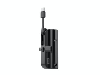TECHANCY Mini chargeur portable pour iPhone Samsung Xiaomi Huawei avec câble intégré 1