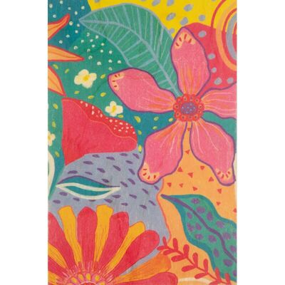 Carte postale en bois - giant flowers 2