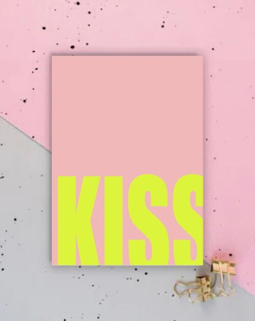 Postkarte Kiss