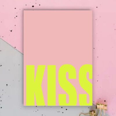 Postkarte Kiss