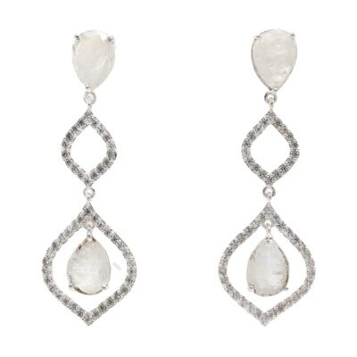 Losada silver moonstone earrings