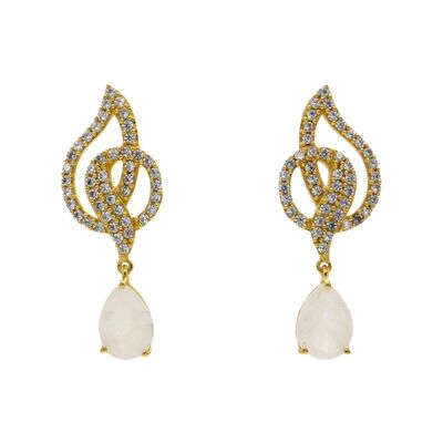 Linares moonstone earrings