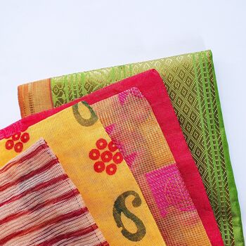 Grands sacs-cadeaux en sari avec cordon de serrage 10