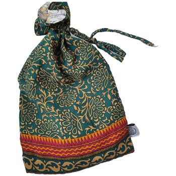 Grands sacs-cadeaux en sari avec cordon de serrage 14