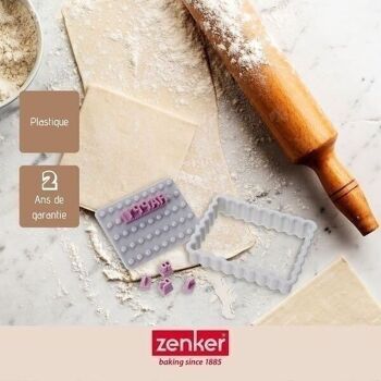 Tampon alphabet pour biscuit Zenker Smart Pastry 4