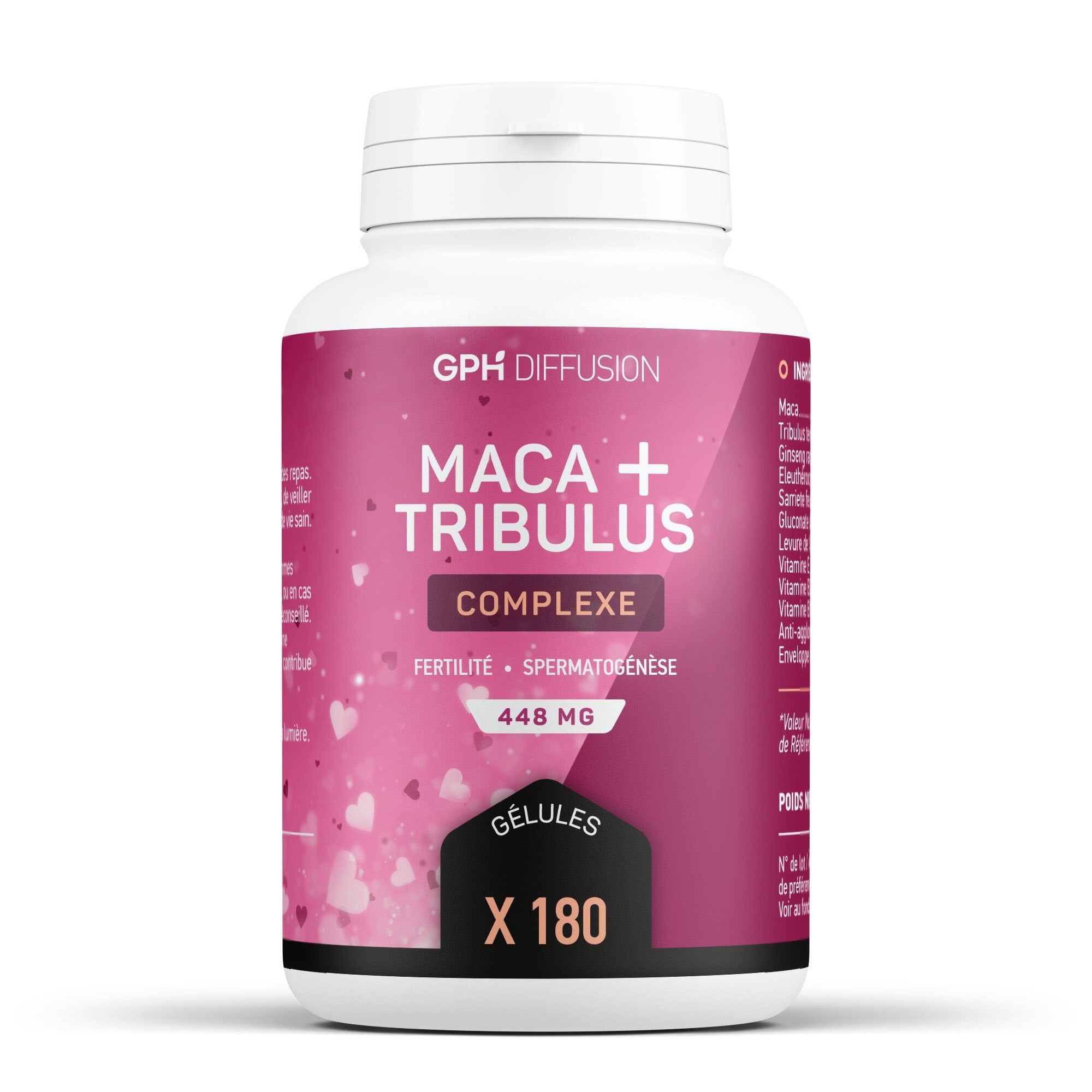 Buy wholesale Maca + Tribulus 448mg 180 capsules