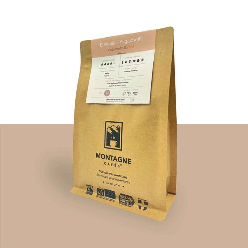 Café en grains 250g Café de spécialité Ethiopie Bio | Yirgacheffe