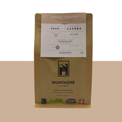 Chicchi di caffè biologici ed equosolidali Etiopia Biologico | Yirgacheffe 1kg