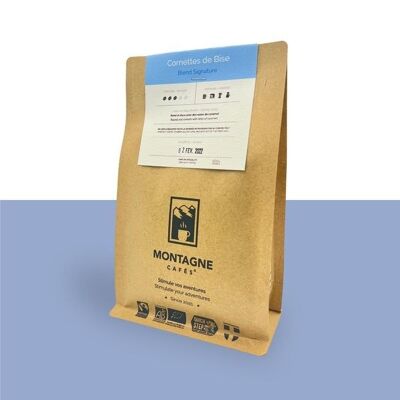 Signature Blend Les Cornettes de Bise Organic and fair trade specialty coffee beans