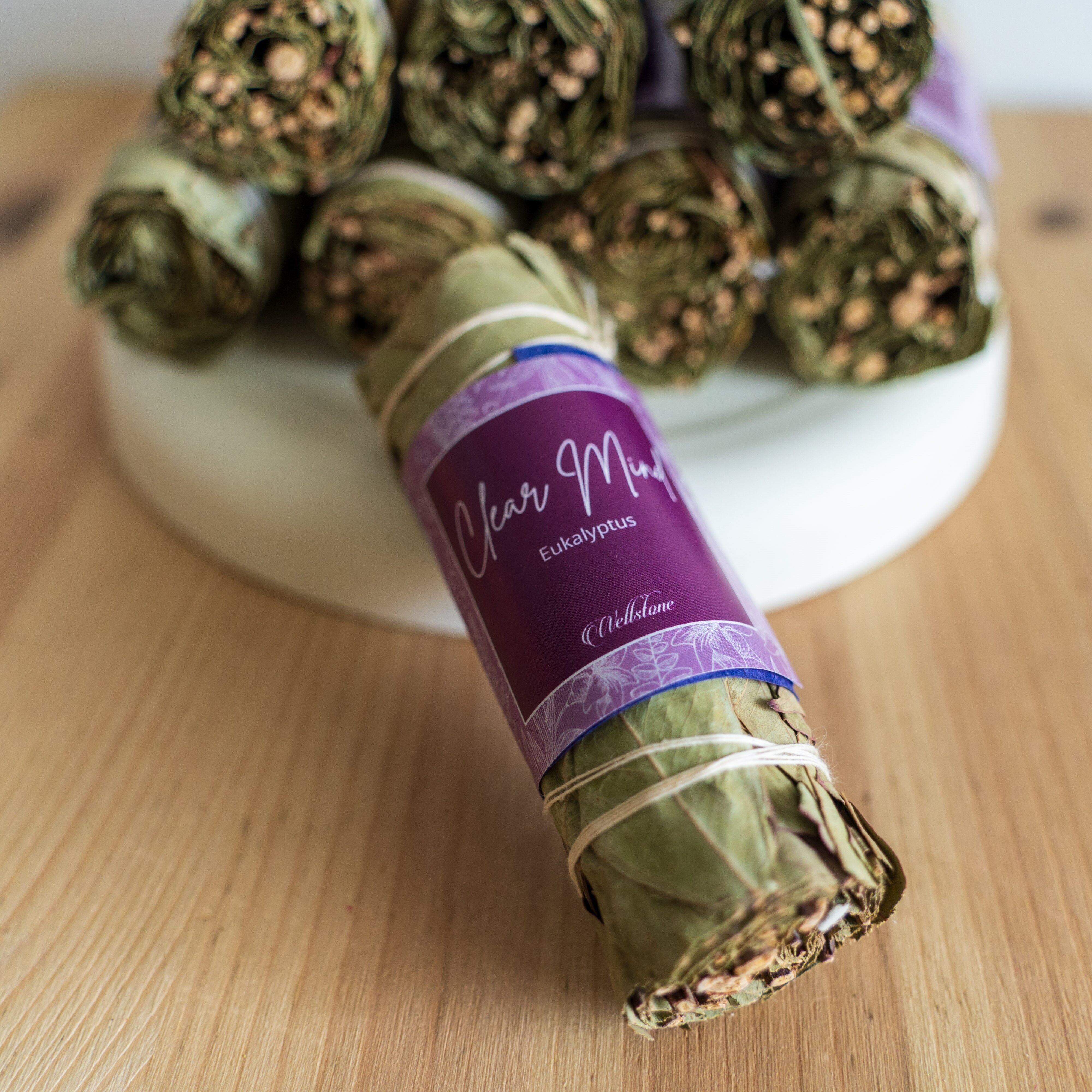 Clear Mind Smudge, Eucalyptus Incense Bundle