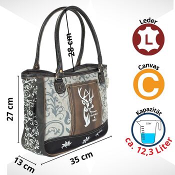 Domelo sac traditionnel sac à main femme sac dirndl sac de poignet vintage, sac Wiesn Oktoberfest 2