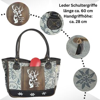 Domelo sac traditionnel sac à main femme sac dirndl sac de poignet vintage, sac Wiesn Oktoberfest 6