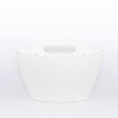 wall planter; white