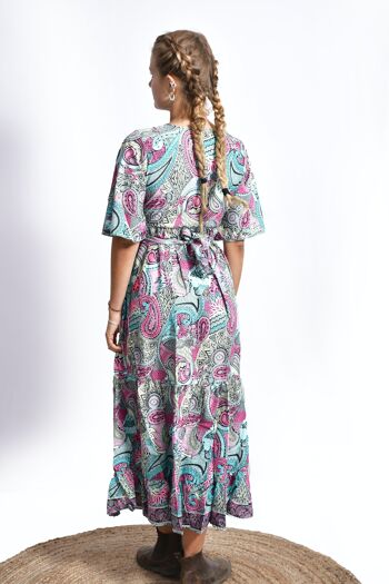 Lilly Front Tie Mini Dress_Bohemian eco-friendly mini dress 9