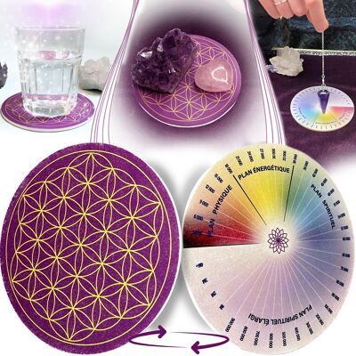 PVC flower of life receptacle + Bovis scale