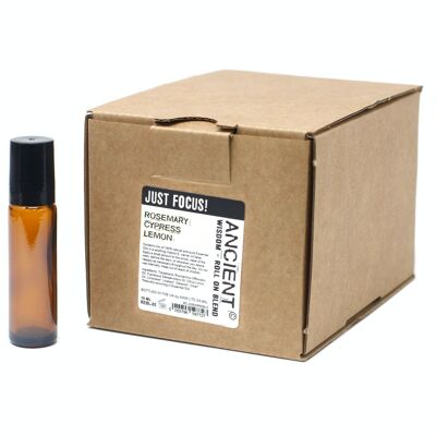 ReblUL-05 - 30x Roll On Essential Oil Blend - Just Focus - UNLABELLED - Sold in 1x unit/s per outer