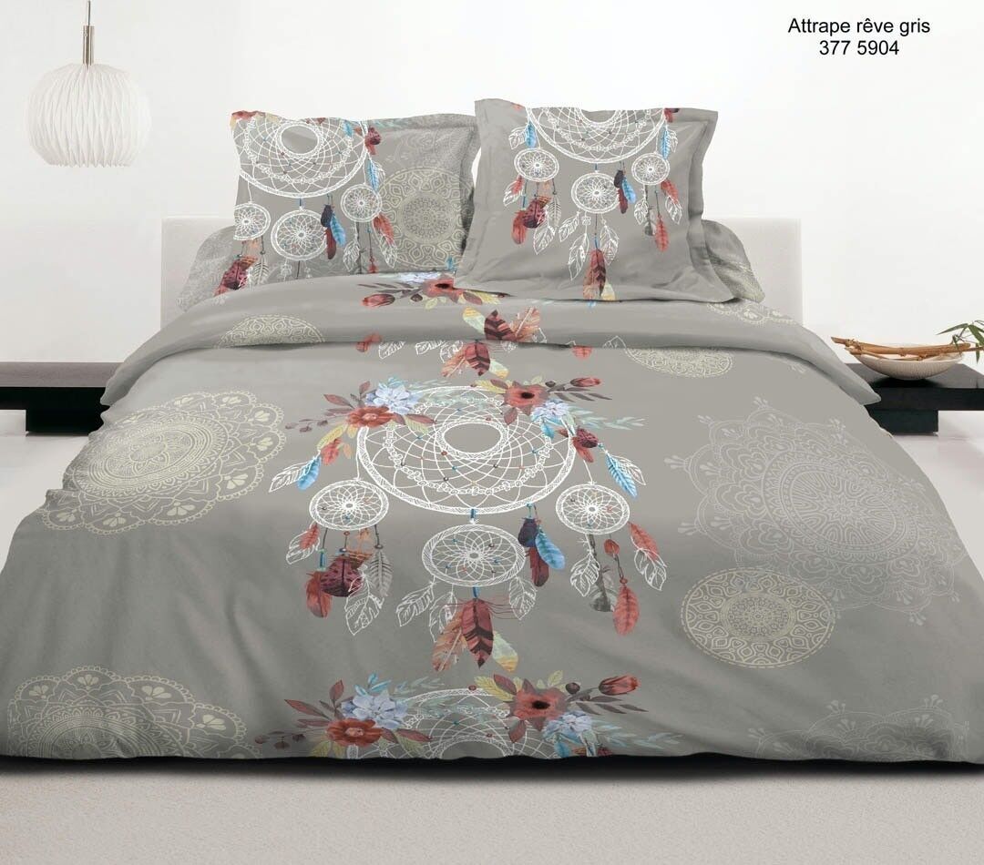 JUEGO DE 4 PIEZAS FUNDA NÓRDICA ATRAPASUEÑOS CON SÁBANA BAJA DE 140x190