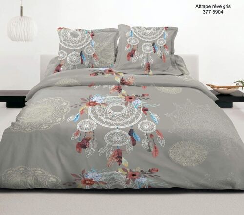 PARURE 4 PIECES HOUSSE DE COUETTE ATTRAPE REVE AVEC DRAP HOUSSE EN 140x190