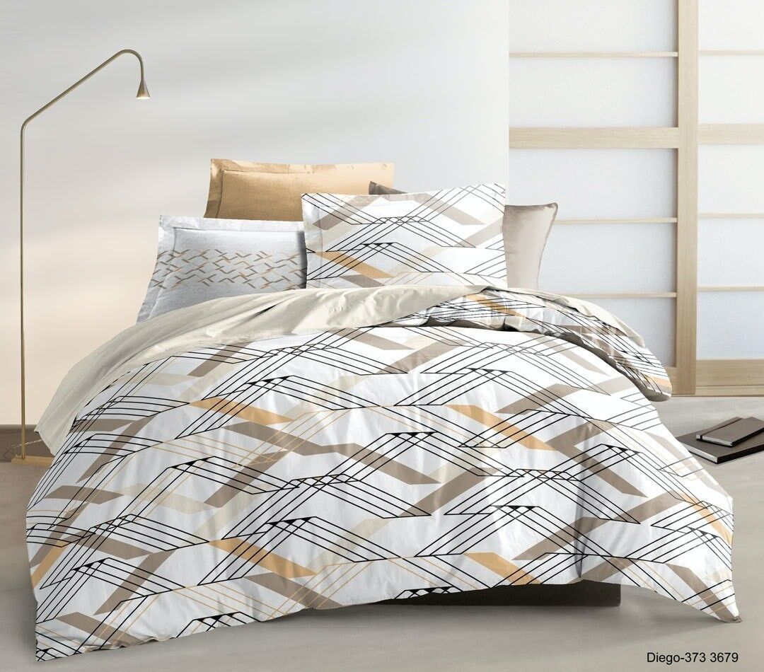 4-TEILIGES SET DIEGO-BETTBEZÜGE MIT SPANNBEZUG IN 140X190
