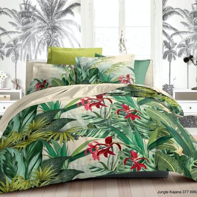 4-PIECE SET KAJANA DUVET COVER WITH FITTED SHEET IN 160X200