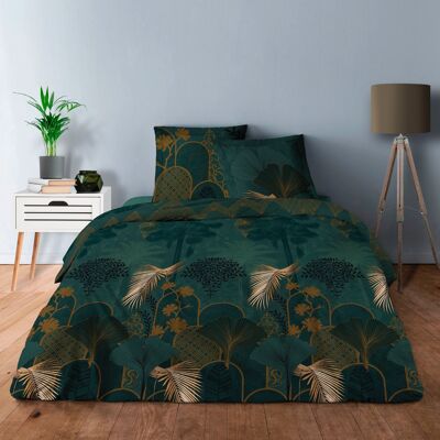 4 PIECE SET RIAD DUVET COVER WITH FITTED SHEET IN 140x190