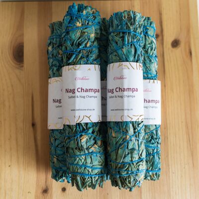 Nag Champa Smudge, fascio di incenso alla salvia, 17,5 cm