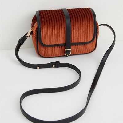 Fable Vivianne Velvet Camera Bag - Amber Rust